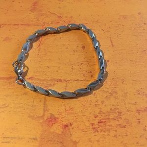Mens Silver Tone Bracelet